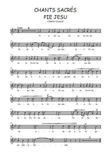 Chants sacrés 7. Pie Jesu